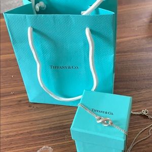 Tiffany sterling silver infinity necklace